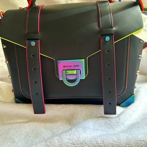 Michael Kors Manhattan neon crossbody. New with tags